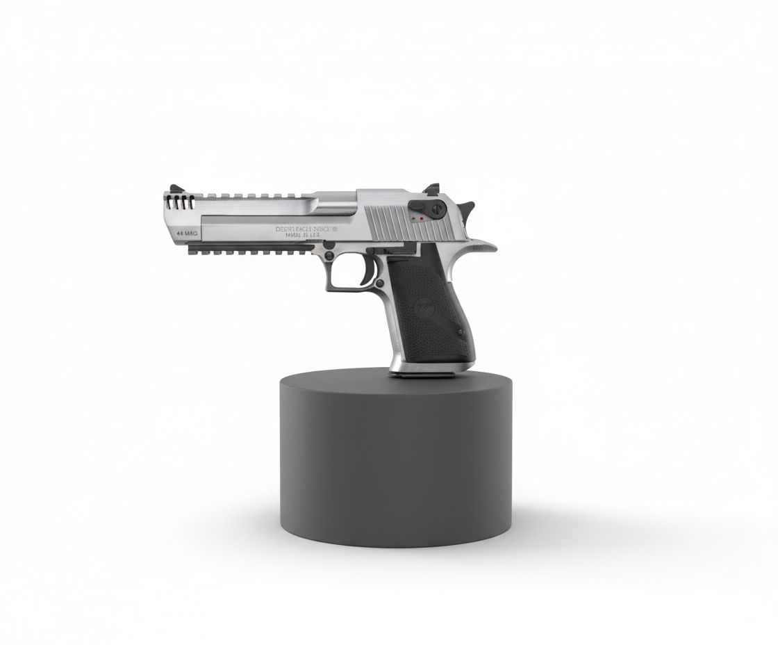 Realistic Handgun Model free 3D printable STL
