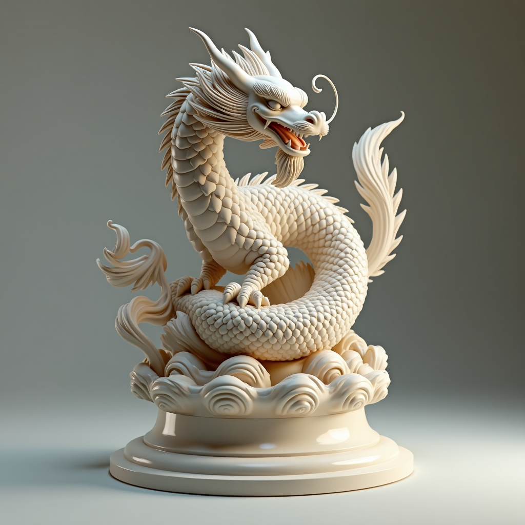 Elegant Shenlong Dragon free 3D printable STL
