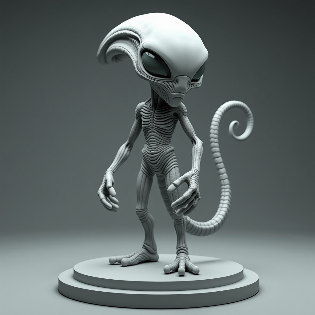 Unique Alien Figure free 3D printable STL