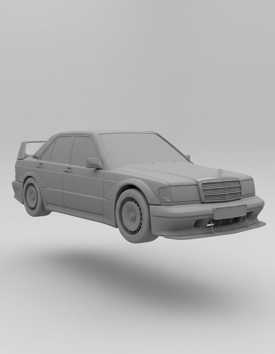 Sleek Racing Car Model free 3D printable STL