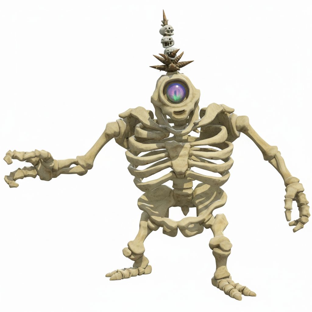 Whimsical Skeleton Character free 3D printable STL