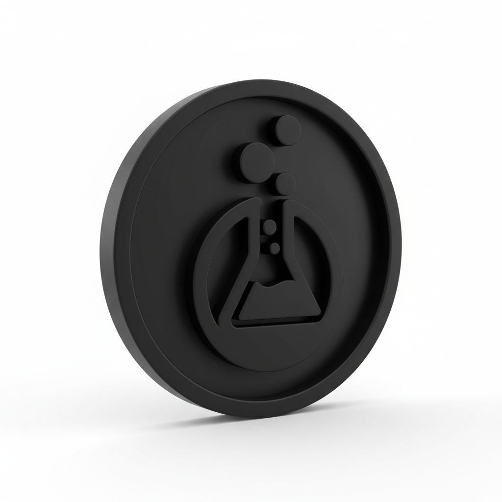Stylish Laboratory Token free 3D printable STL