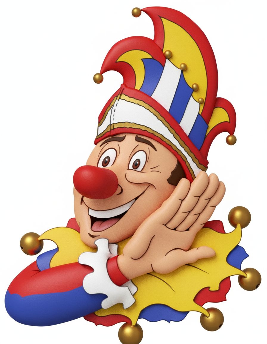 Colorful Clown Face free 3D printable STL