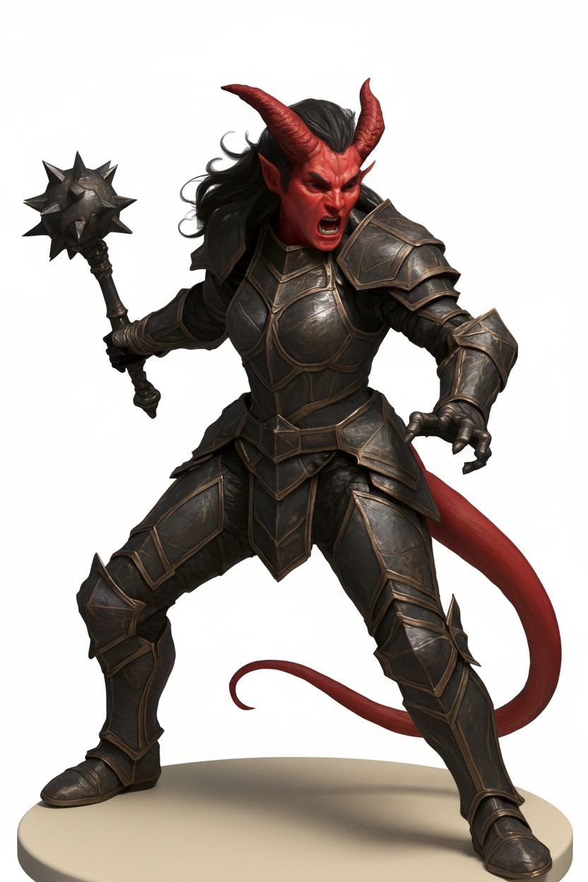 Fierce Demon Warrior free 3D printable STL