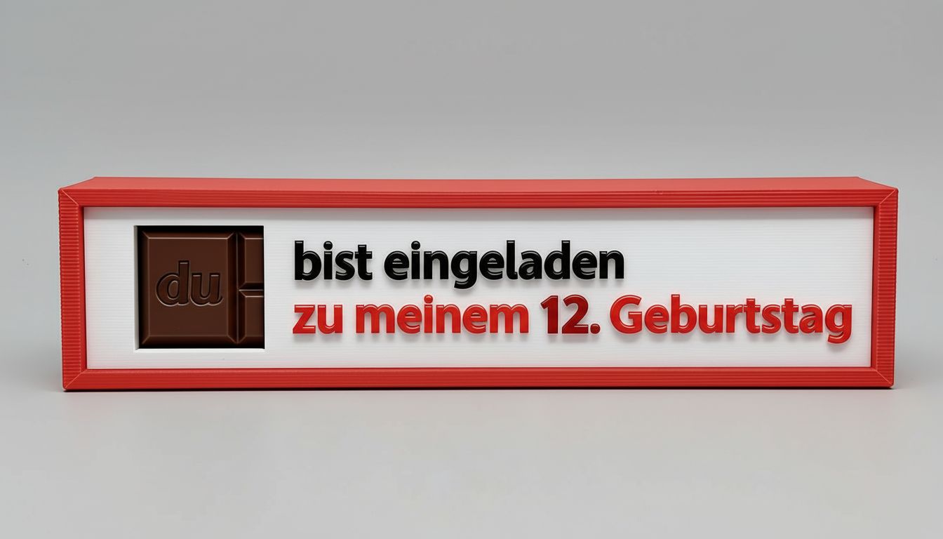 12th Birthday Invitation Sign free 3D printable STL