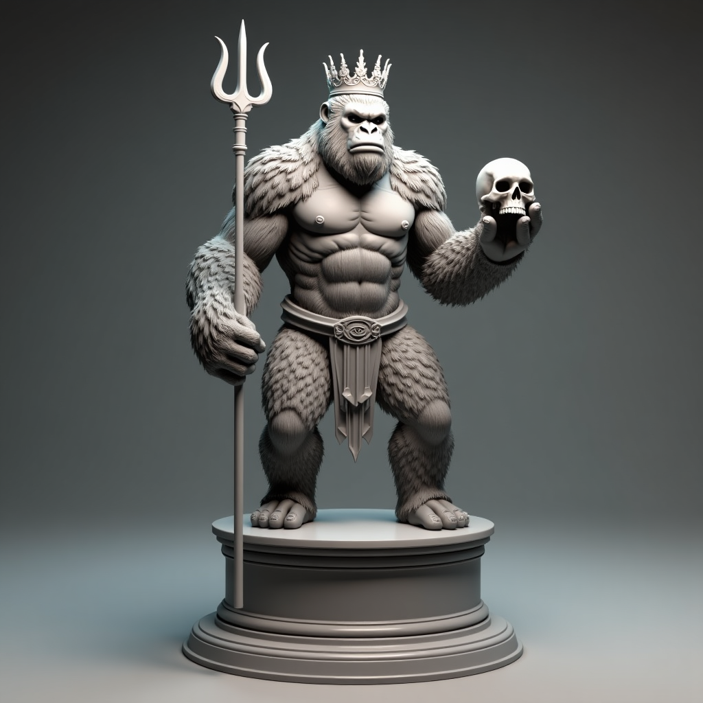 Regal Gorilla King free 3D printable STL