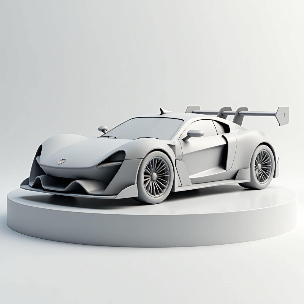Sleek Racing Car Model free 3D printable STL