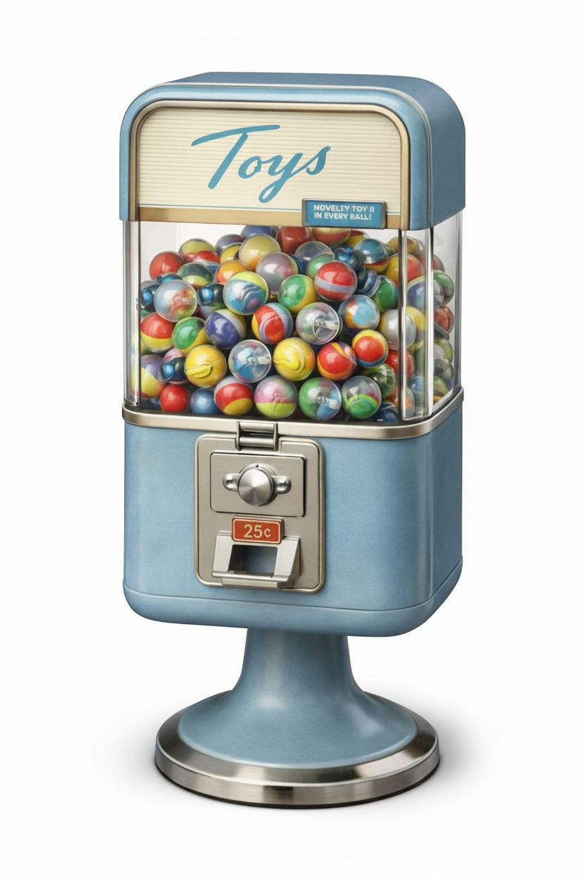 Vintage Gumball Machine free 3D printable STL