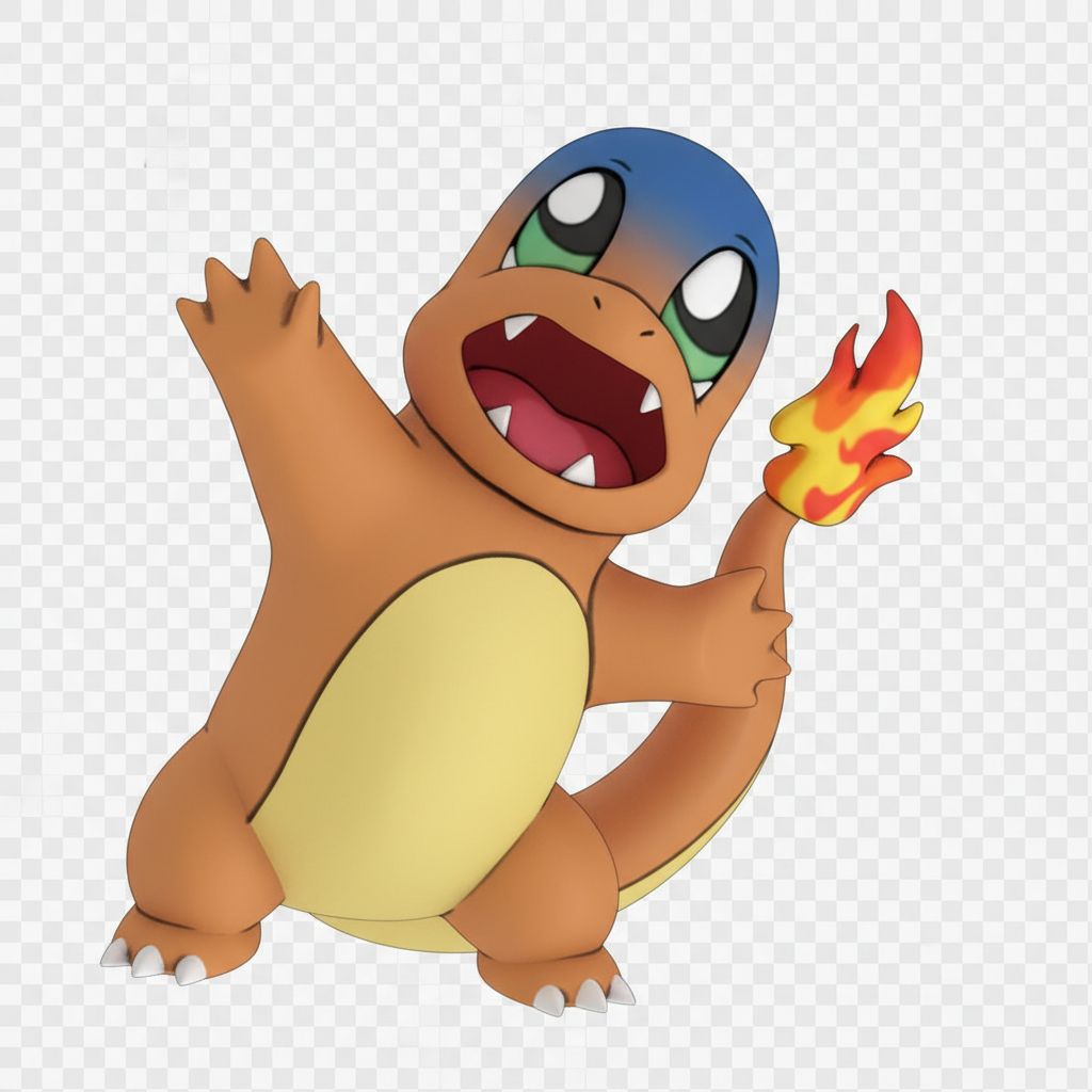 Charming Fire Pokémon free 3D printable STL