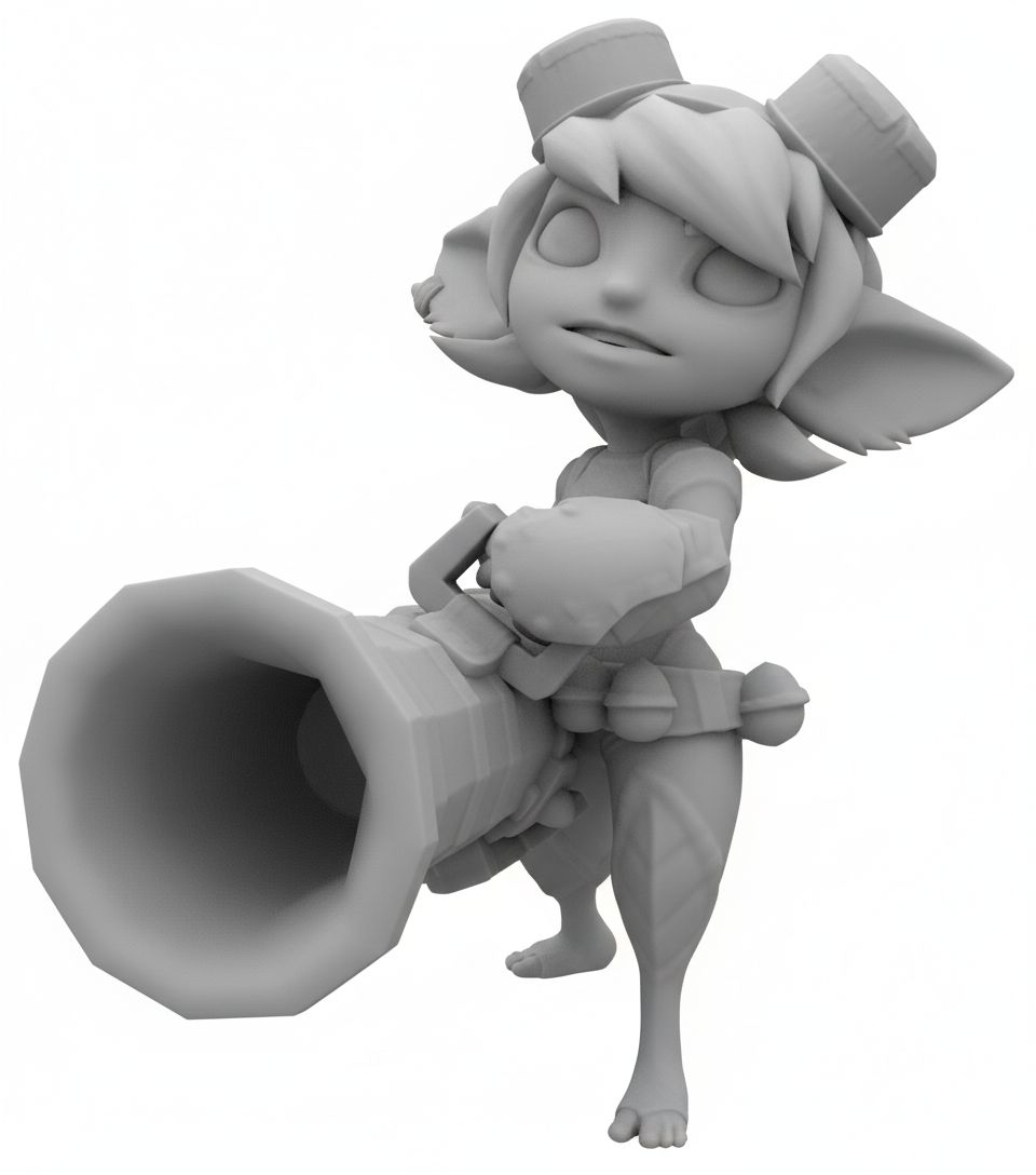 Fantasy Character Model free 3D printable STL
