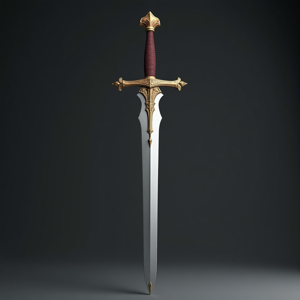 Detailed Medieval Sword free 3D printable STL