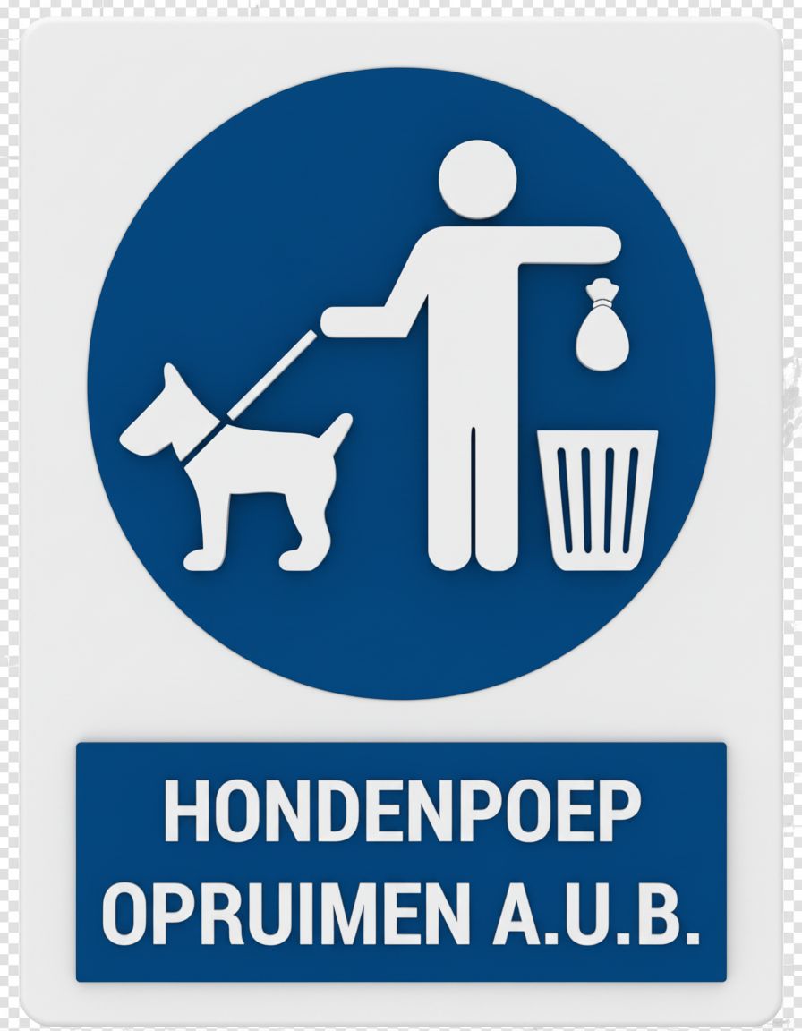 Dog Waste Reminder Sign free 3D printable STL