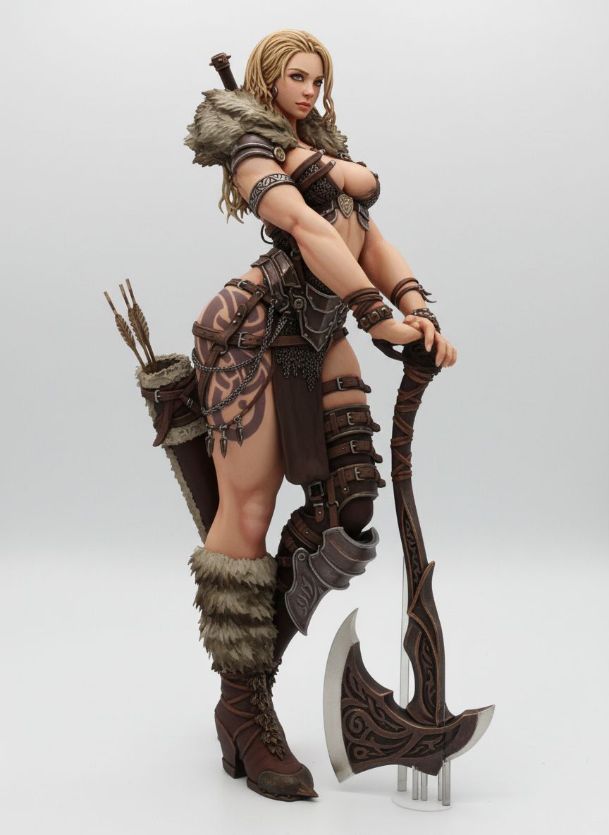 Fantasy Warrior Figure free 3D printable STL