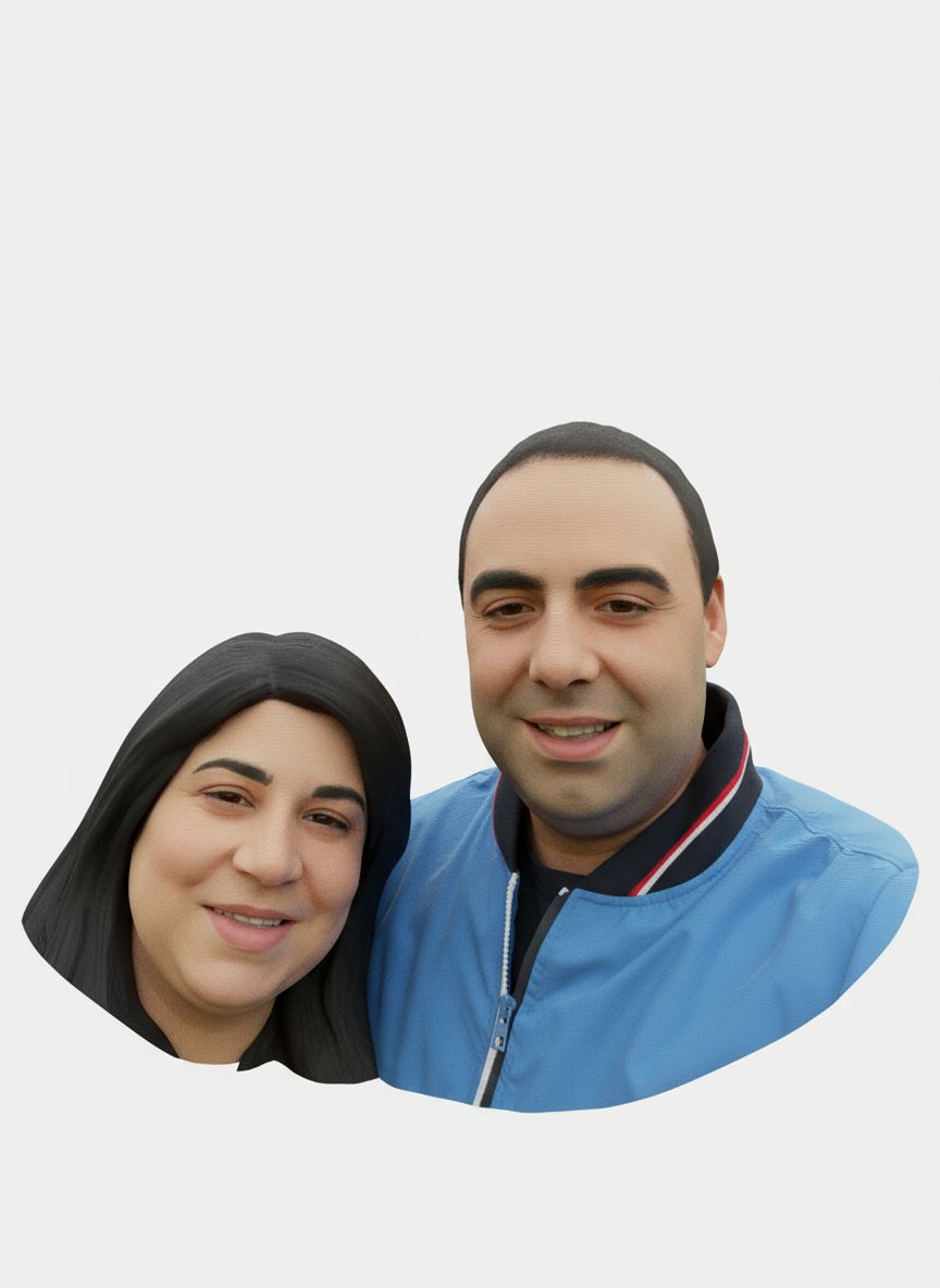 3D Portrait of a Couple free 3D printable STL