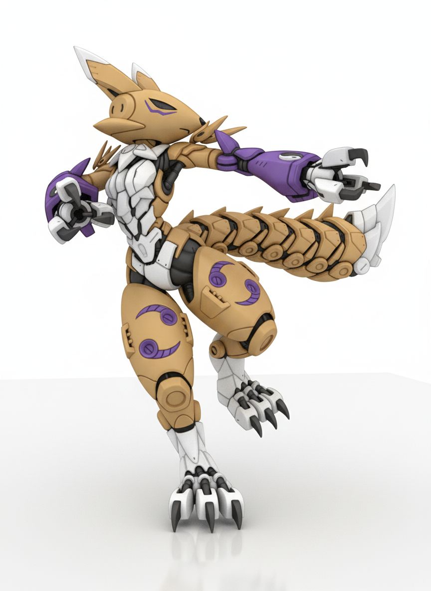 Futuristic Creature Robot free 3D printable STL