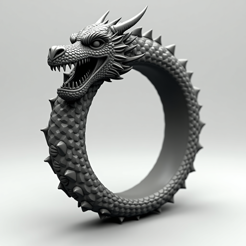 Dragon-Inspired Ring free 3D printable STL