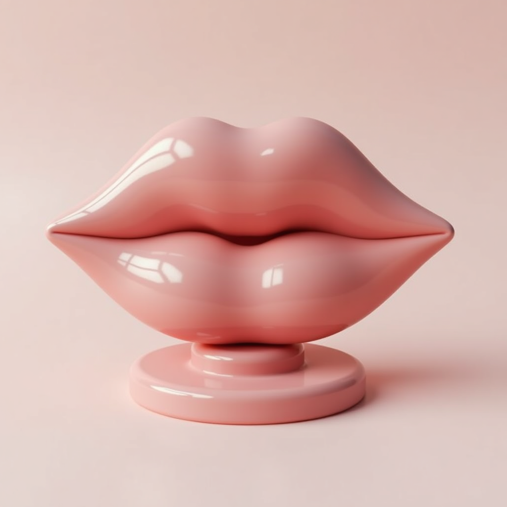 Lips-Shaped Coaster Design free 3D printable STL