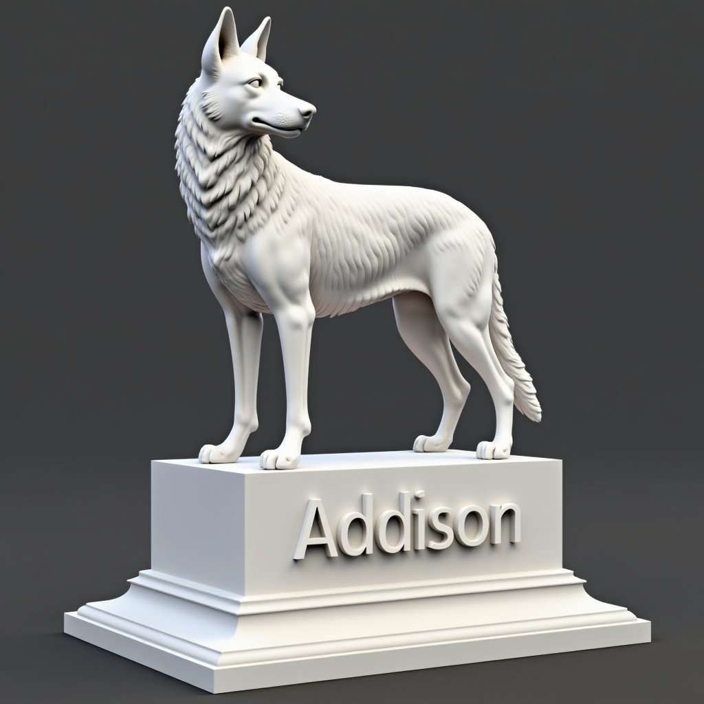 Czechoslovakian Wolfdog Sculpture free 3D printable STL