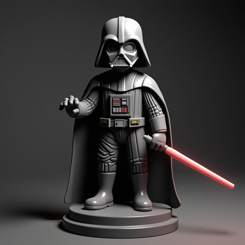 Miniature Darth Vader Figure free 3D printable STL