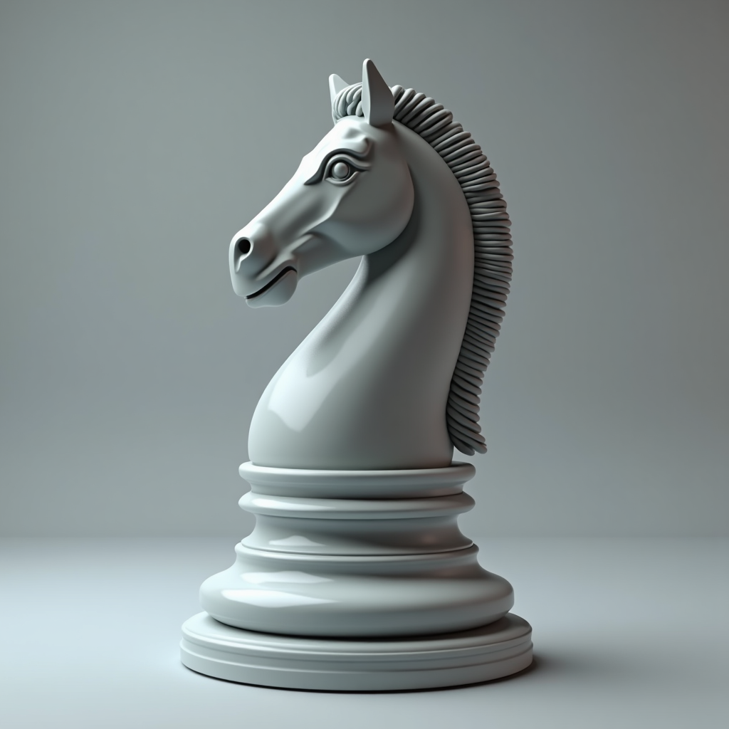 Elegant Knight Chess Piece free 3D printable STL