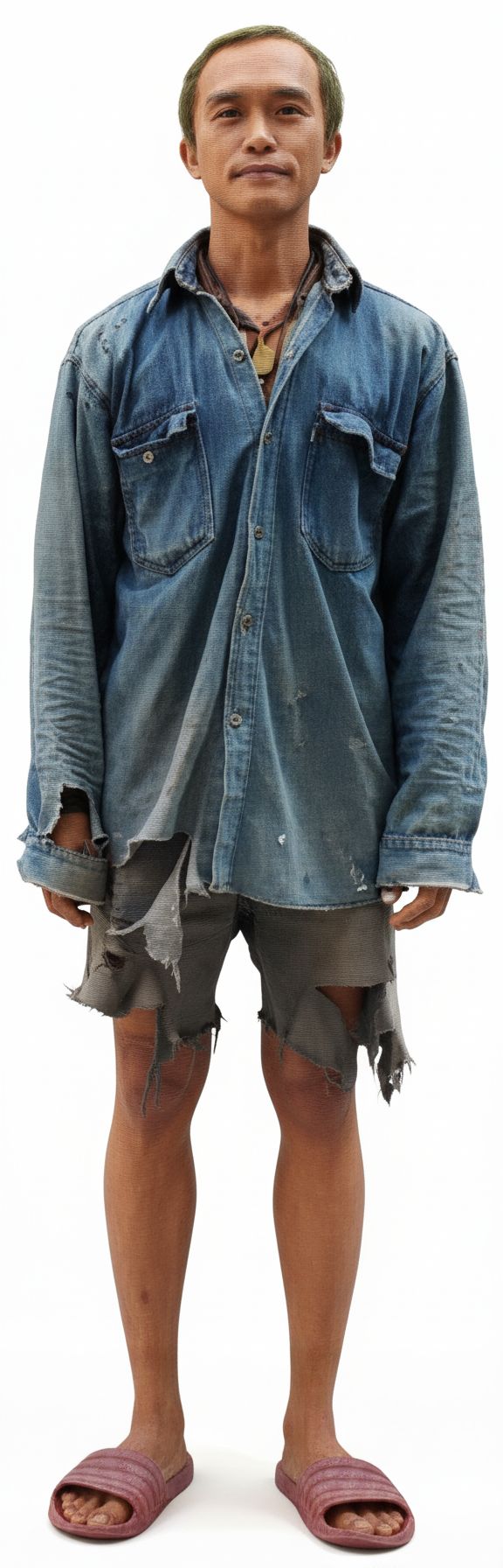 Worn Casual Character Model free 3D printable STL