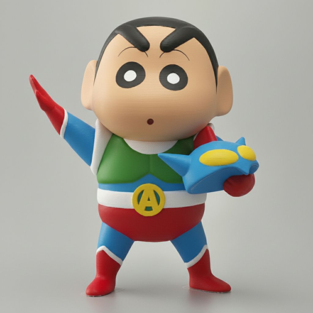 Colorful Super Hero Figurine free 3D printable STL