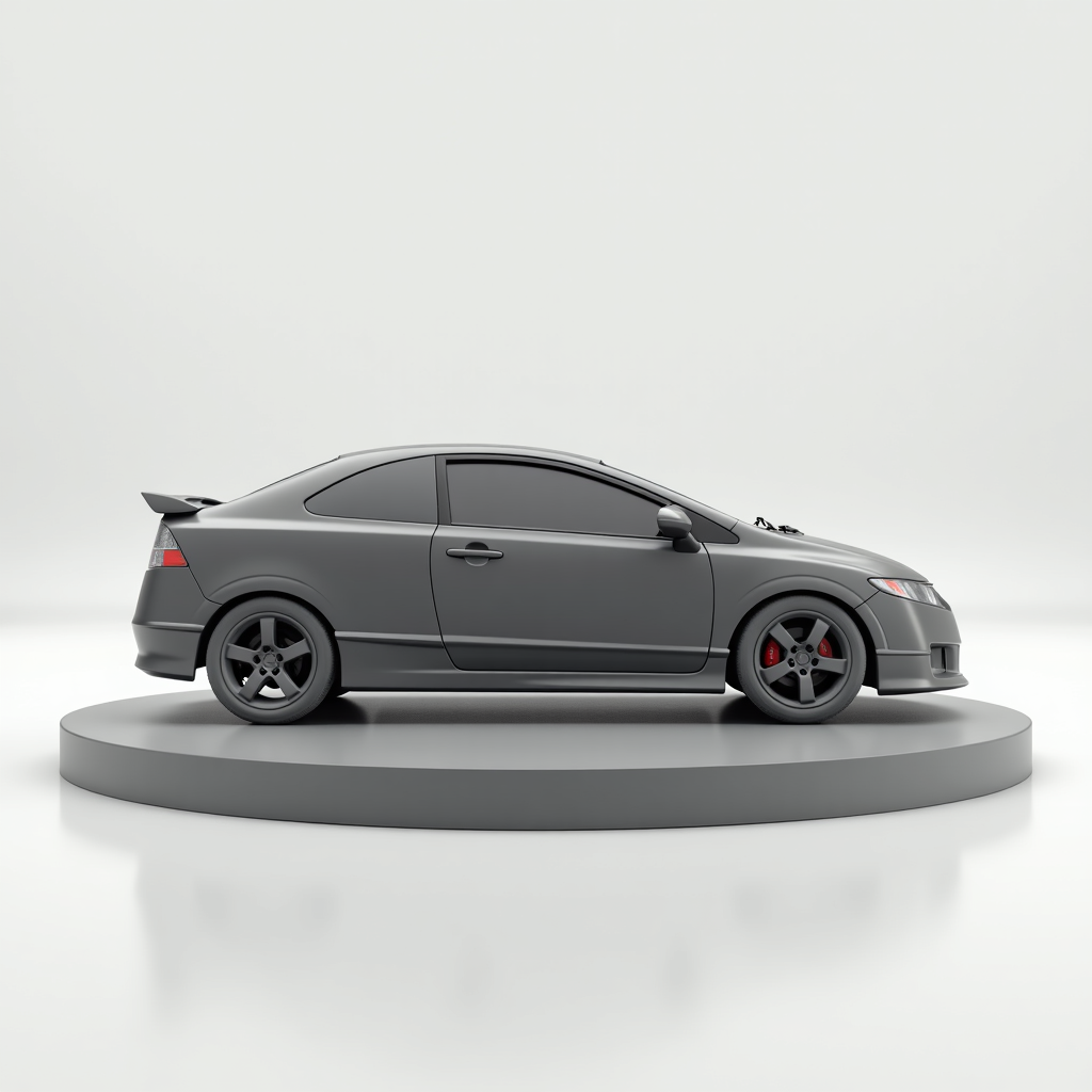 Sleek Honda Civic 2007 Model free 3D printable STL