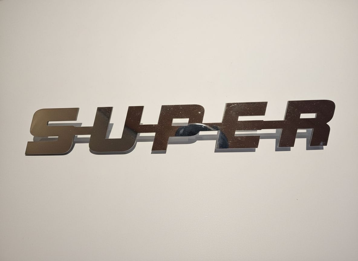Stylish Super Emblem free 3D printable STL