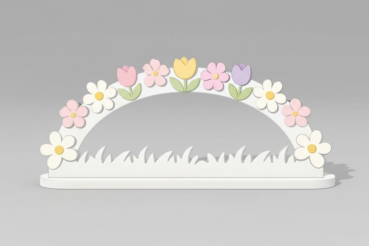 Colorful Floral Display free 3D printable STL