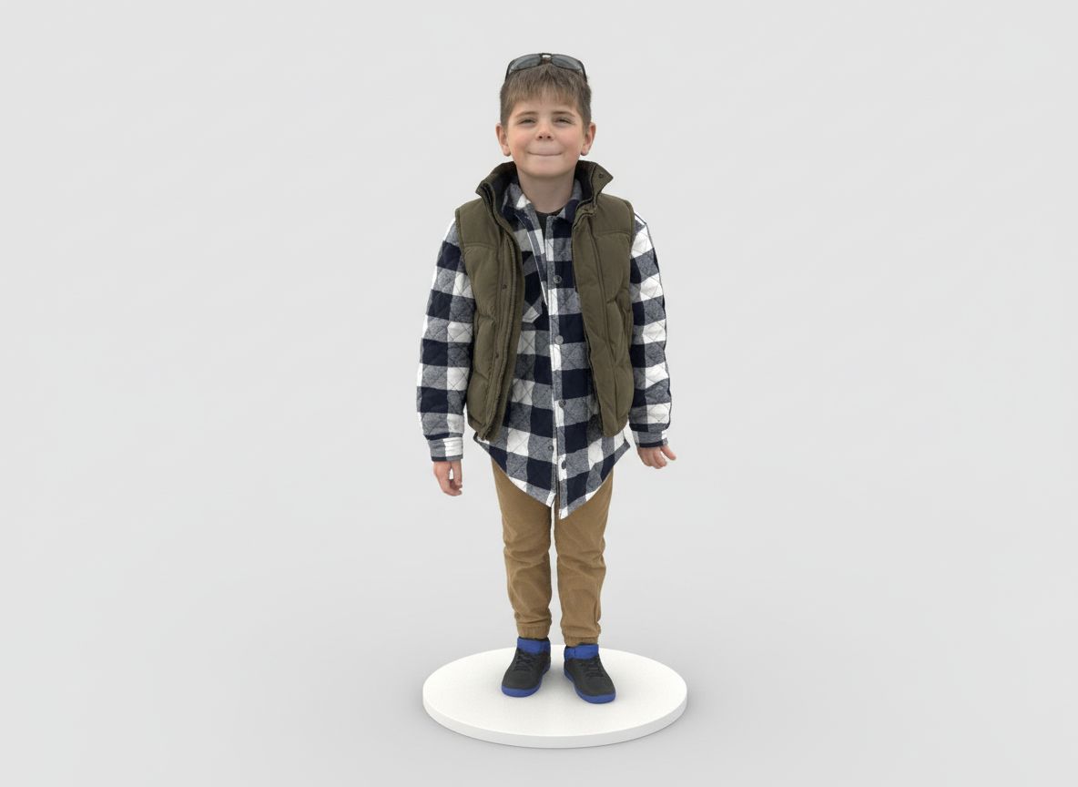 Stylish Young Boy 3D Model free 3D printable STL