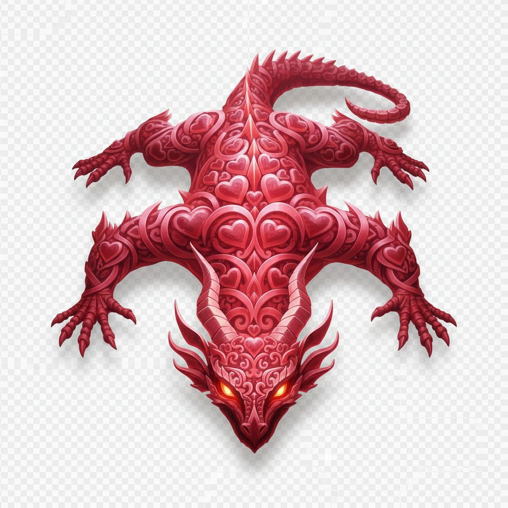 Heart Dragon Design free 3D printable STL