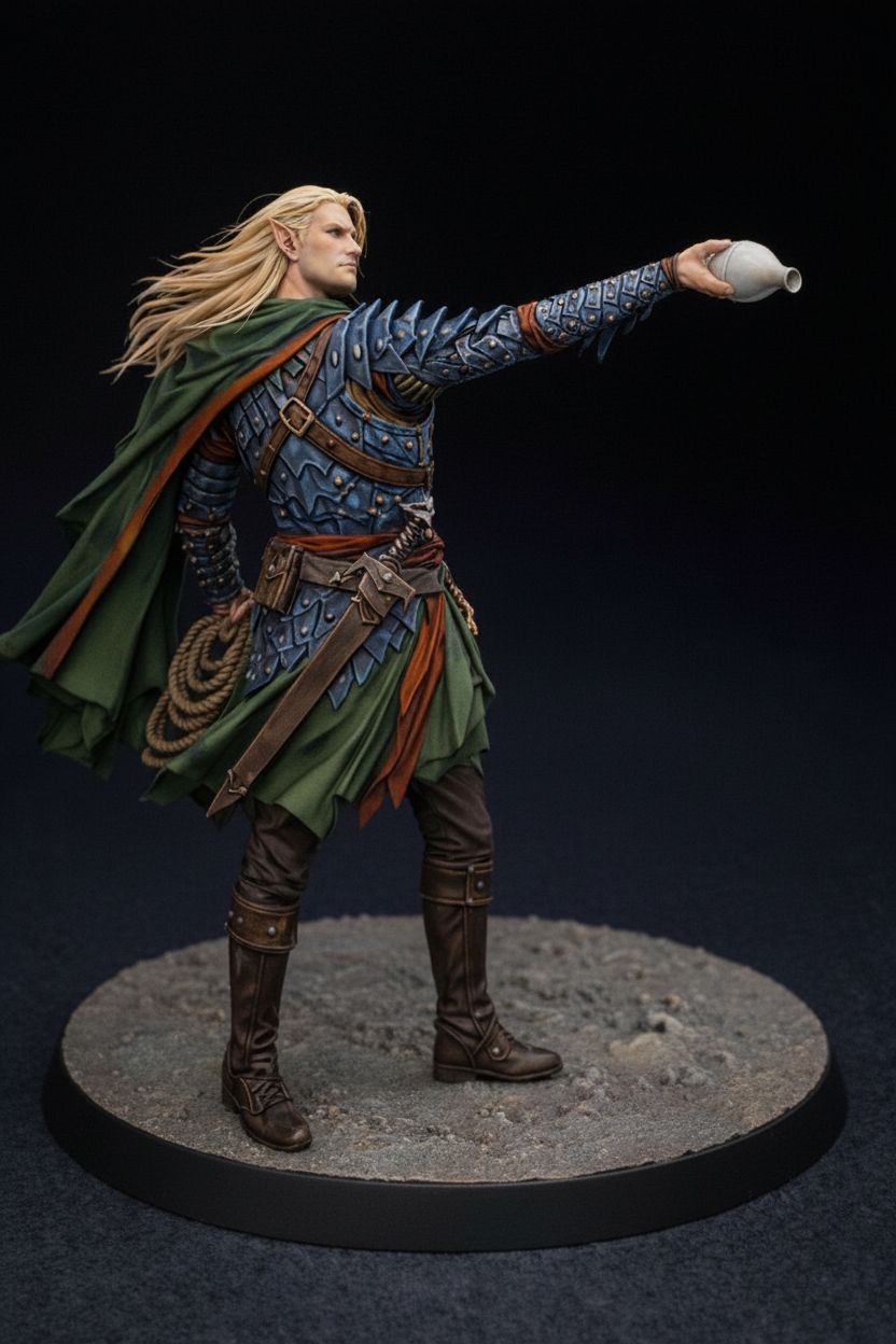 Elven Warrior Statue free 3D printable STL