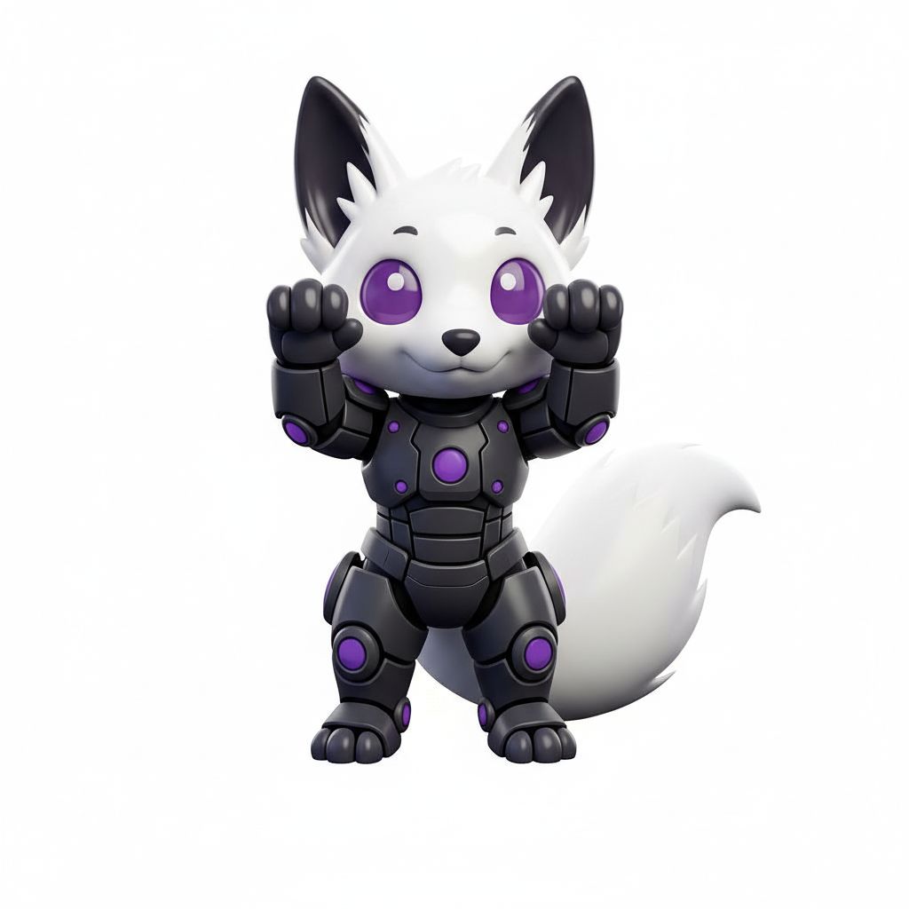 Cute Robot Fox free 3D printable STL