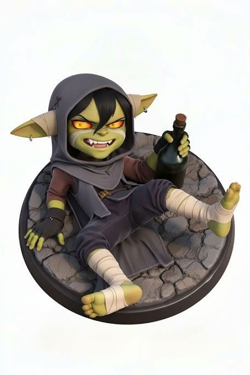 Mischievous Goblin Character free 3D printable STL
