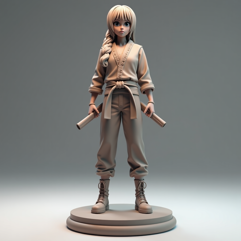 Anime Duck Warrior free 3D printable STL
