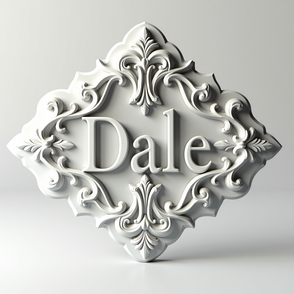Elegant Baroque Applique free 3D printable STL