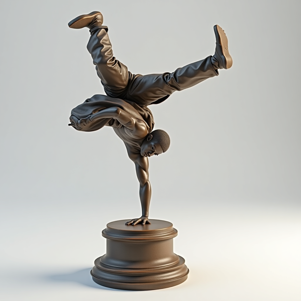Breakdancer Award Statuette free 3D printable STL