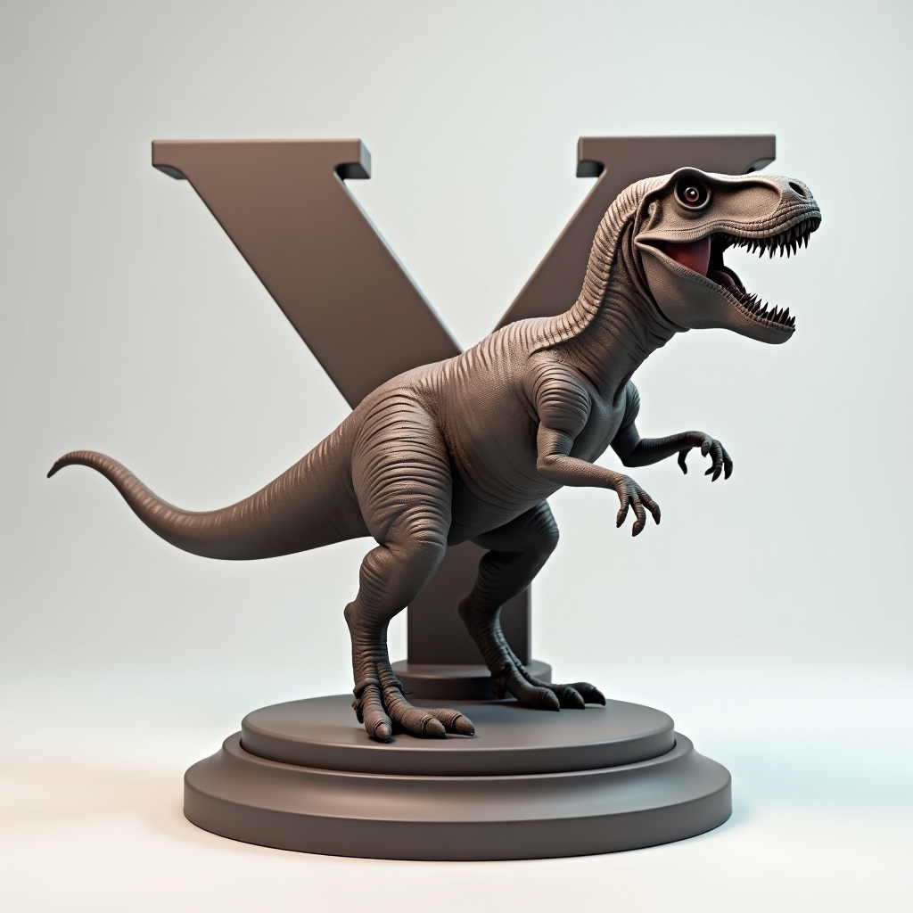 Fierce T-Rex with Y free 3D printable STL